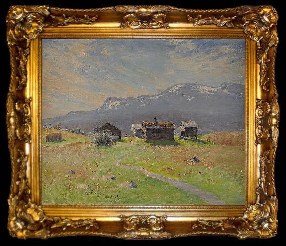 framed  Anton Genberg Norrlandsk fabovall, ta009-2